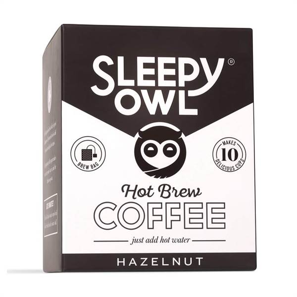 Sleepy Owl Hot Brew Coffee- Hazelnut